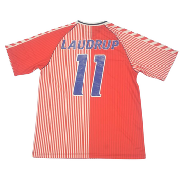 Camisa Dinamarca Home 1986 - Versão Retrô "M.Laudrup" N° 11