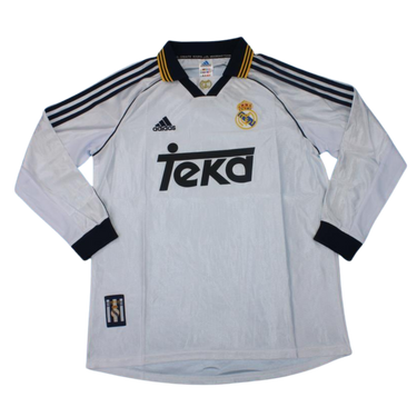 Camisa Real Madrid Manga Longa Home 98/00 - Versão Retrô