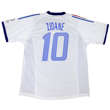 Camisa Retrô França Away  2002 "Zidane" N°.10