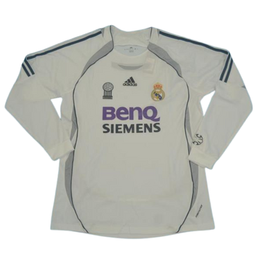 Camisa Real Madrid Manga Longa 06/07 - Versão Retrô "Cristiano Ronaldo" Nº 9