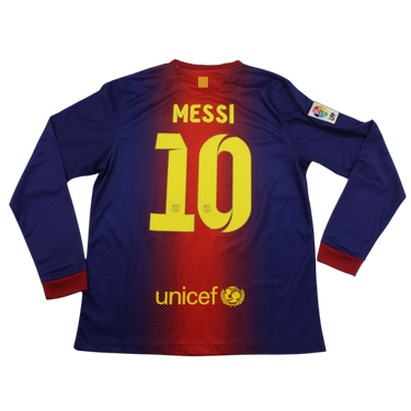 Camisa Barcelona Manga Longa 12/13 - Versão Retrô "Messi" Nº 10
