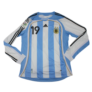 Camisa Argentina Manga Longa 2006 - Versão Retrô "Messi" Nº 19