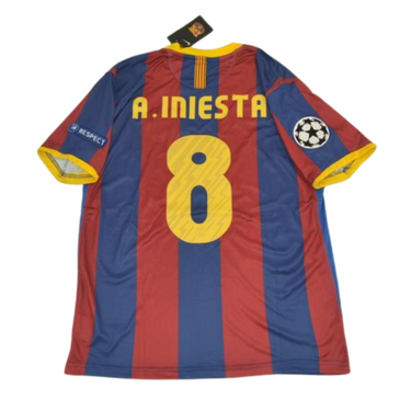 Camisa Barcelona UCL Final 2011 - Versão Retrô "A.Iniesta" Nº 8