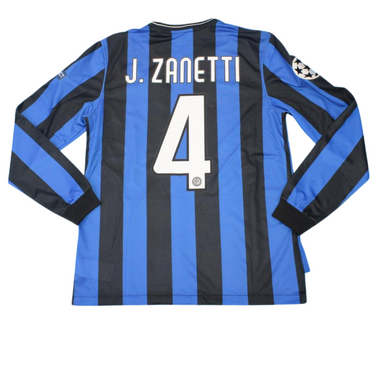 Camisa Inter de Milão Manga Longa 09/10 - Versão Retrô "Zanetti" Nº 4