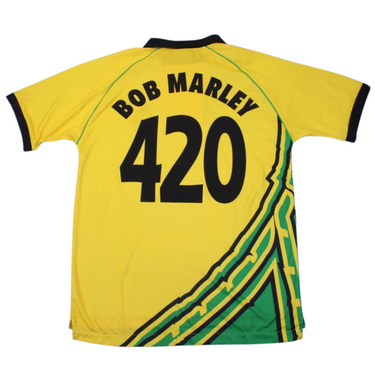 Camisa Jamaica Home 1998 - Versão Retrô "Bob Marley" N° 420