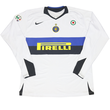Camisa Inter de Milão Manga Longa 05/06 - Versão Retrô "Zanetti" Nº 4