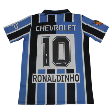 Camisa Grêmio Home 1998 - Versão Retrô "Ronaldinho" Nº 10