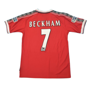 Camisa Manchester United Home 98/99 - Versão Retrô "Beckham" Nº 7