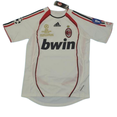 Camisa Retrô Milan Away UCL Finale Versão 2007 "Pirlo" N°.21