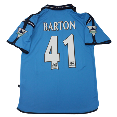 Camisa Manchester City Home 02/03 - Versão Retrô "Barton" Nº 41