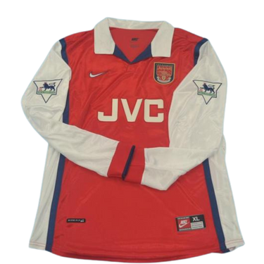 Camisa Arsenal Manga Longa Home 98/99 - Versão Retrô