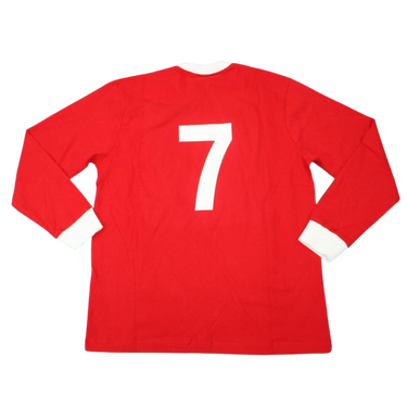 Camisa Manchester United Manga Longa Home 1963 - Versão Retrô Nº 7