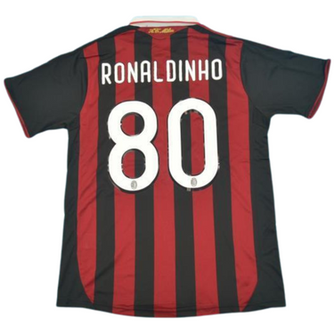Camisa Retrô Milan Home 09/10 "Ronaldinho" N°.80