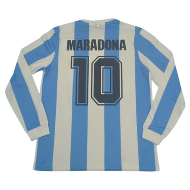 Camisa Argentina Manga Longa 1978 - Versão Retrô "Maradona" Nº 10