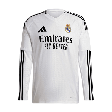 Camisa Real Madrid Manga Longa Home 24/25 - Versão Retrô