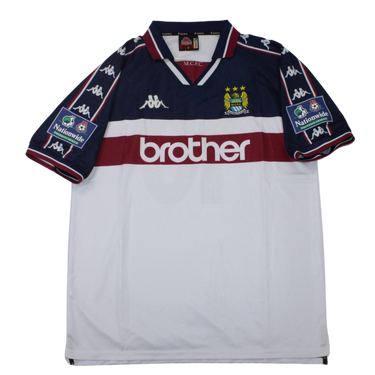 Camisa Manchester City Away 97/98 - Versão Retrô "Kinkladze" Nº 10