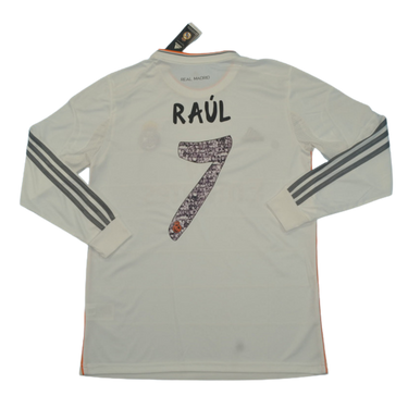Camisa Real Madrid Manga Longa 13/14 - Versão Retrô "Raúl" Nº 7