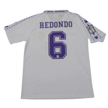 Camisa Real Madrid Home 96/97 - Versão Retrô "Redondo" Nº 6