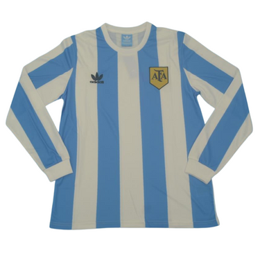 Camisa Argentina Manga Longa Home 1978 - Versão Retrô Nº 10