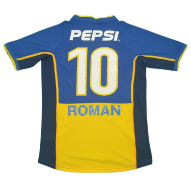 Camisa Boca Juniors Home 2002 - Versão Retrô "Roman" N° 10