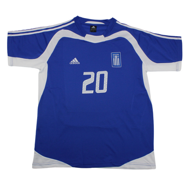 Camisa Grécia Eurocopa Away 2004 - Versão Retrô "Karagounis" N° 20