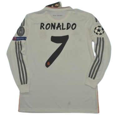 Camisa Real Madrid Manga Longa 13/14 - Versão Retrô "Cristiano Ronaldo" Nº 7