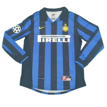 Camisa Inter de Milão Manga Longa 98/99 - Versão Retrô "Ronaldo" Nº 9