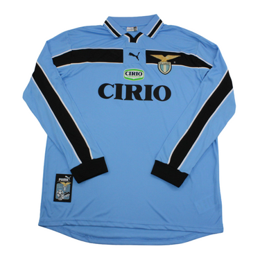 Camisa Lazio Manga Longa Home 99/00 - Versão Retrô
