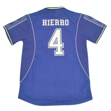 Camisa Real Madrid Away 97/98 - Versão Retrô "Hierro" Nº 4
