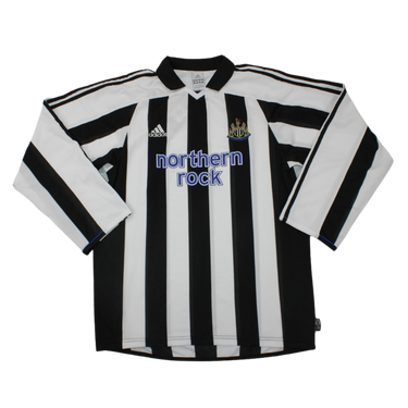 Camisa Newcastle United Manga Longa Home 03/05 - Versão Retrô