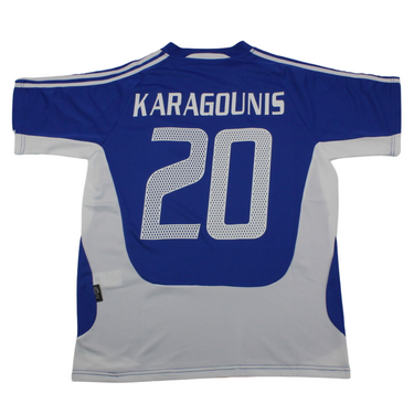Camisa Grécia Eurocopa Away 2004 - Versão Retrô "Karagounis" N° 20