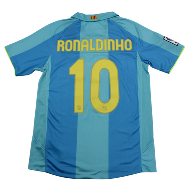 Camisa Barcelona Away 07/08 - Versão Retrô "Ronaldinho" Nº 10