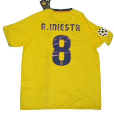 Camisa Barcelona Away 08/09 - Versão Retrô "A.Iniesta" Nº 8