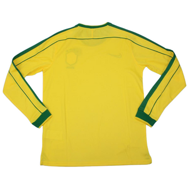 Camisa Brasil Manga Longa Home 1998 - Versão Retrô