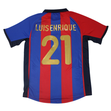 Camisa Barcelona Home 01/02 - Versão Retrô "Luis Enrique" Nº 21