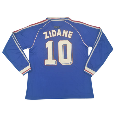 Camisa França Manga Longa 1998 - Versão Retrô "Zidane" Nº 10