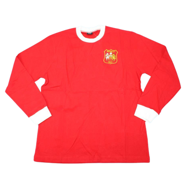 Camisa Manchester United Manga Longa Home 1963 - Versão Retrô Nº 7