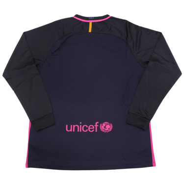 Camisa Barcelona Manga Longa Away 16/17 - Versão Retrô