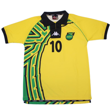 Camisa Jamaica Home 1998 - Versão Retrô "Bob Marley" N° 10