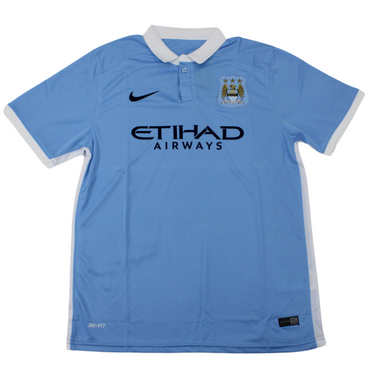 Camisa Manchester City Home 15/16 - Versão Retrô "Kun Aguero" Nº 10