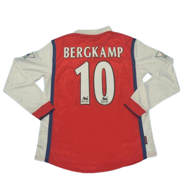 Camisa Arsenal Manga Longa 98/99 - Versão Retrô "Bergkamp" Nº 10