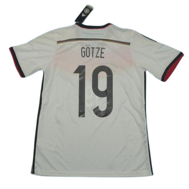 Camisa Retrô Alemanha Home 2014 "Götze" N°.19