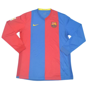 Camisa Barcelona Manga Longa 06/07 - Versão Retrô "Ronaldinho" Nº 10