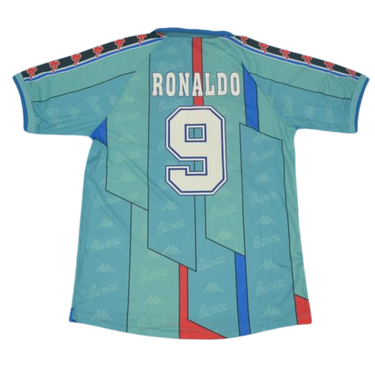 Camisa Barcelona Away 96/97 - Versão Retrô "Ronaldo" Nº 9