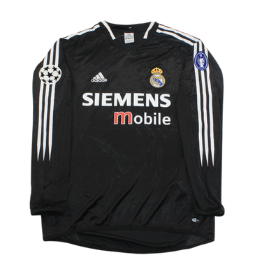 Camisa Real Madrid Manga Longa 04/05 - Versão Retrô "Zidane" Nº 5