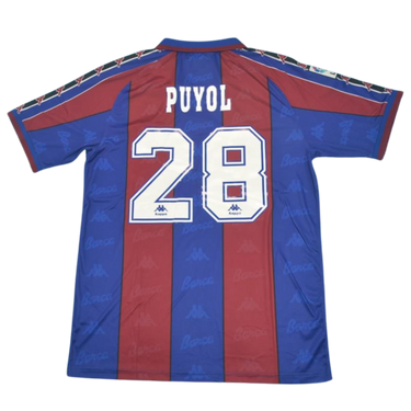 Camisa Barcelona Home 96/97 - Versão Retrô "Puyol" Nº 28