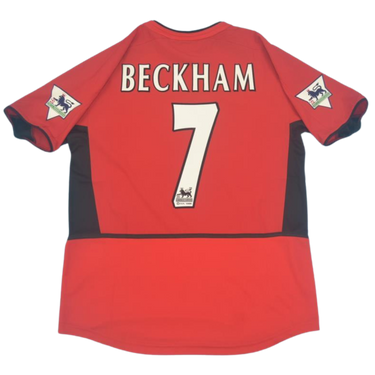 Camisa Manchester United Home 02/04 - Versão Retrô "Beckham" Nº 7