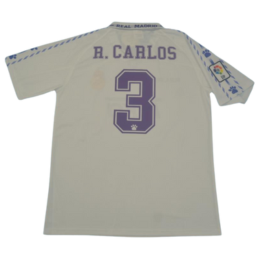 Camisa Real Madrid Home 96/97 - Versão Retrô "R.Carlos" Nº 3