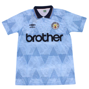 Camisa Manchester City Home 88/90 - Versão Retrô "Quinn" Nº 9