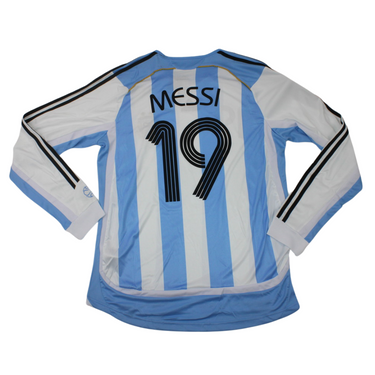 Camisa Argentina Manga Longa 2006 - Versão Retrô "Messi" Nº 19
